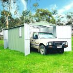 Steel Frame Gable 5.96 X 3.0, Extra Wll Height +150mm, GDGE, ESDD, Wind, River Gum